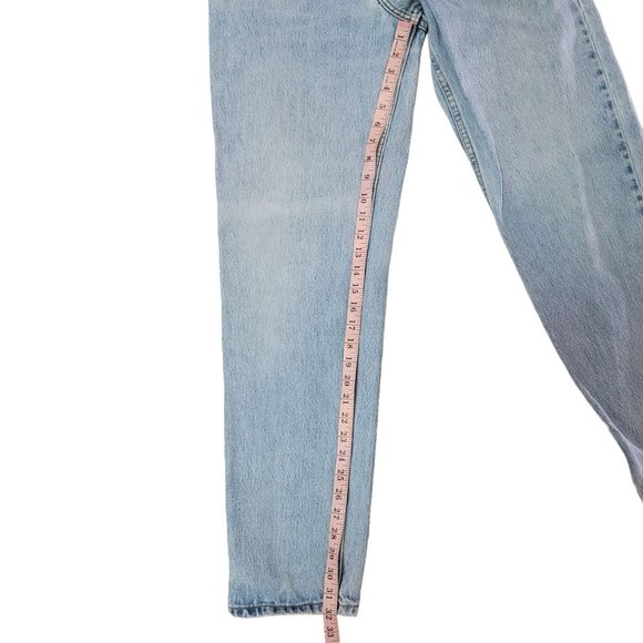 Levi 550 relaxed tapered jeans light wash 100% cotton size 10 Long womens - Picture 7 of 7